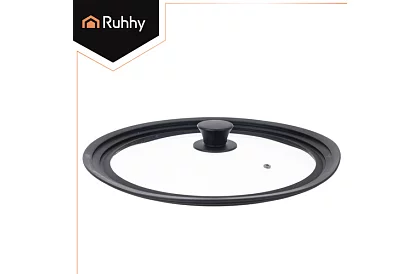 Univerzálny silikónovo-sklenený poklop 3 v 1 - priemer 28/30/32 cm