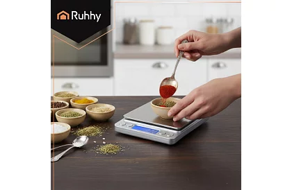Presná LCD váha 0,1g - 2000g + 2 miskami