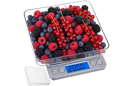 Presná LCD váha 0,1g - 2000g + 2 miskami