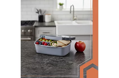 Obedový box šedý 800 ml – desiatový box