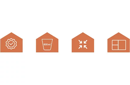 Obedový box šedý 800 ml – desiatový box