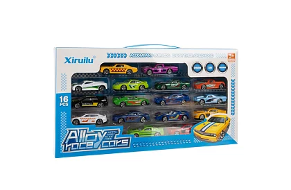 Sada kovových autíčok  1:64 – 16 kusov