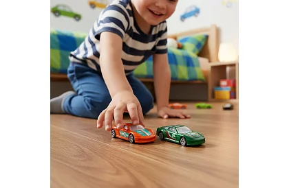 Sada kovových autíčok  1:64 – 16 kusov