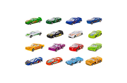 Sada kovových autíčok  1:64 – 16 kusov