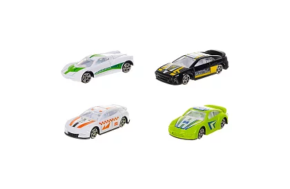 Sada kovových autíčok  1:64 – 16 kusov