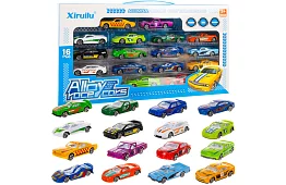 Sada kovových autíčok  1:64 – 16 kusov