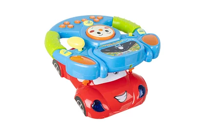 Interaktívny hudobný volant s LED efektmi – pre deti 3+