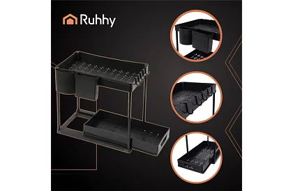 Organizér pod drez – čierny