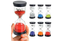 Sada presýpacích hodín 6 kusov - 1-30 minút