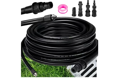 Vysokotlaková hadica na čistenie potrubí a povrchov – 20 metrov