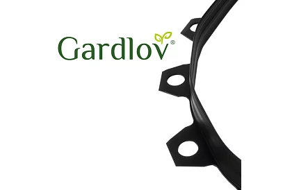 Neviditeľný obrubník 4 cm x 10 m - Záhradný okraj čierny + 20 kolíkov