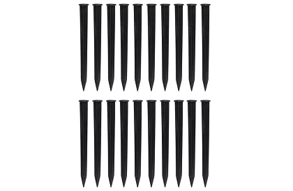 Neviditeľný obrubník 4 cm x 10 m - Záhradný okraj čierny + 20 kolíkov