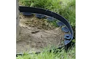 Neviditeľný obrubník 4 cm x 10 m - Záhradný okraj čierny + 20 kolíkov
