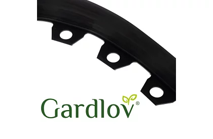 Neviditeľný obrubník 6 cm x 10 m - Záhradný okraj čierny + 20 kolíkov