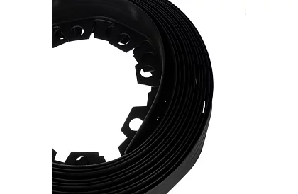 Neviditeľný obrubník 6 cm x 10 m - Záhradný okraj čierny + 20 kolíkov