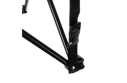 Kempingová sada, čierna - rybársky stôl + dve stoličky