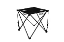 Kempingová sada, čierna - rybársky stôl + dve stoličky