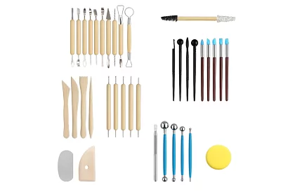Sada nástrojov pre sochárstvo a modelovanie – 40 kusov v puzdre