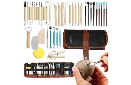 Sada nástrojov pre sochárstvo a modelovanie – 40 kusov v puzdre