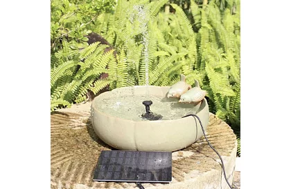 Solárna fontána pre jazierko – záhradné filtračné čerpadlo