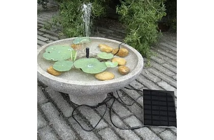 Solárna fontána pre jazierko – záhradné filtračné čerpadlo