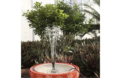 Solárna fontána pre jazierko – záhradné filtračné čerpadlo