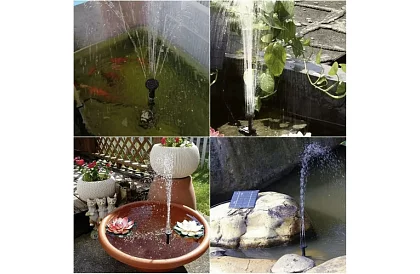 Solárna fontána pre jazierko – záhradné filtračné čerpadlo