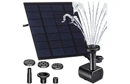 Solárna fontána pre jazierko – záhradné filtračné čerpadlo