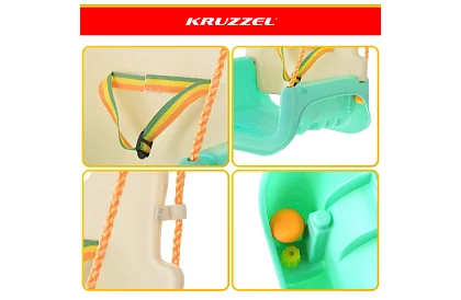 Detská farebná hojdačka 3 v 1 - do 30 kg