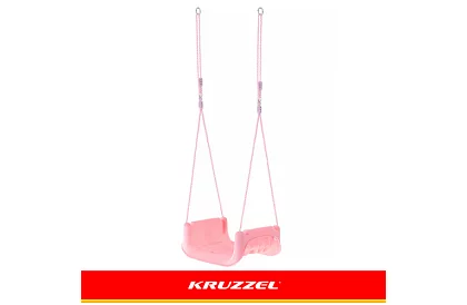 Detská farebná hojdačka 3 v 1 - do 30 kg - ružovo-zelená