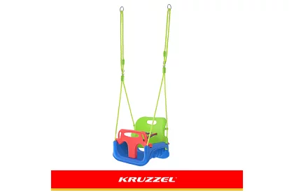 Detská farebná hojdačka 3 v 1 - do 30 kg - zelenomodrá