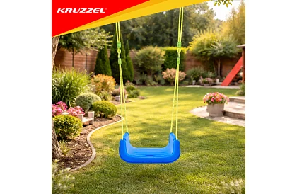 Detská farebná hojdačka 3 v 1 - do 30 kg - zelenomodrá