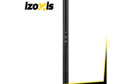 LED stojaca stmievačka lampa 180 cm – čierna s diaľkovým ovládaním