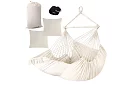 Záhradné závesné kreslo BOHO 2 v 1 – béžové