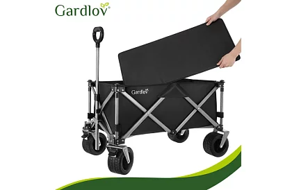 Skladací plážový prepravný vozík  87 × 46 × 70 cm – do 200 kg