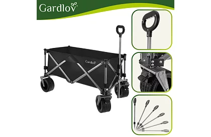 Skladací plážový prepravný vozík  87 × 46 × 70 cm – do 200 kg