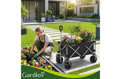 Skladací plážový prepravný vozík  87 × 46 × 70 cm – do 200 kg