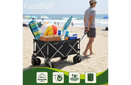 Skladací plážový prepravný vozík  87 × 46 × 70 cm – do 200 kg