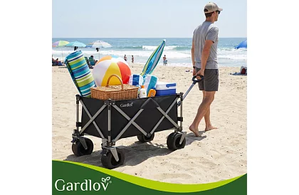 Skladací plážový prepravný vozík  87 × 46 × 70 cm – do 200 kg