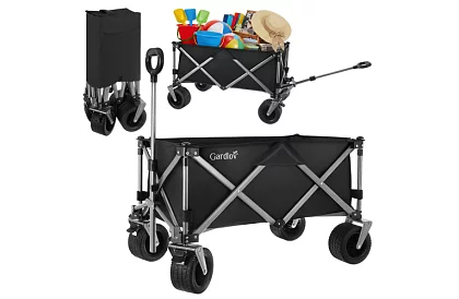 Skladací plážový prepravný vozík  87 × 46 × 70 cm – do 200 kg