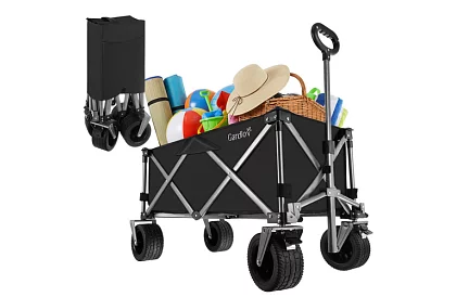 Skladací plážový prepravný vozík  87 × 46 × 70 cm – do 200 kg