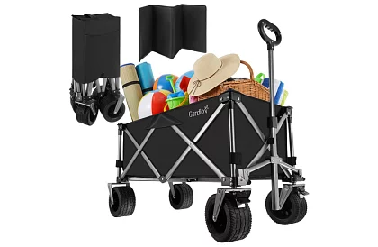 Skladací plážový prepravný vozík  87 × 46 × 70 cm – do 200 kg