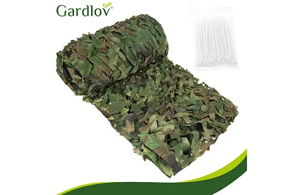 Vojenská maskovacia sieť 3x6 metrov + 100 sťahovacích pásikov