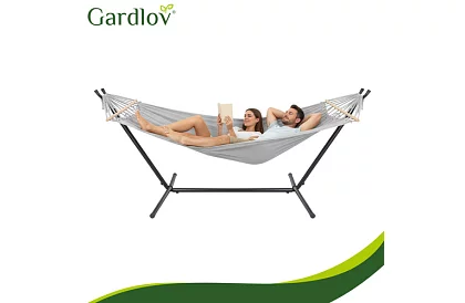 Záhradná hojdačka 200 × 150 cm + železný stojan do 250 kg