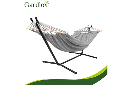 Záhradná hojdačka 200 × 150 cm + železný stojan do 250 kg