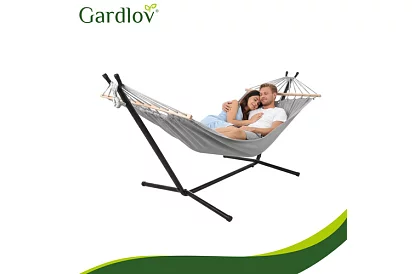 Záhradná hojdačka 200 × 150 cm + železný stojan do 250 kg