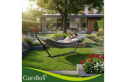 Záhradná hojdačka 200 × 150 cm + železný stojan do 250 kg