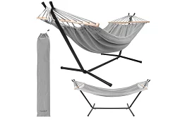 Záhradná hojdačka 200 × 150 cm + železný stojan do 250 kg