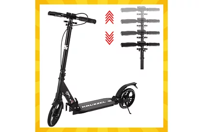 Skladacia kolobežka Black Hyperion s kolesami 200 mm