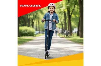 Skladacia kolobežka Black Hyperion s kolesami 200 mm